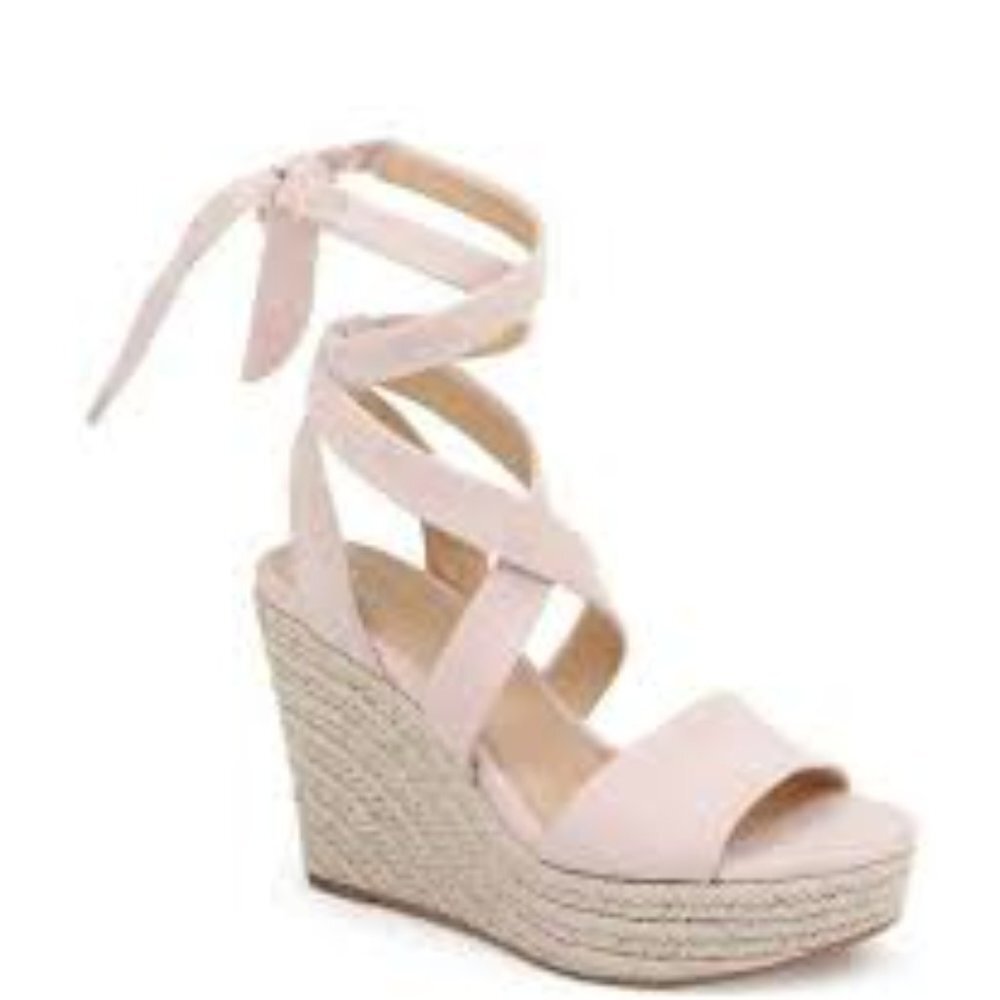 Splendid Blush Pink Espadrille Wedge Sandals